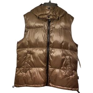 NWT Sanctuary Women’s Puffer Up Lustrous Puffer Vest in Mink Down‎ Alternative